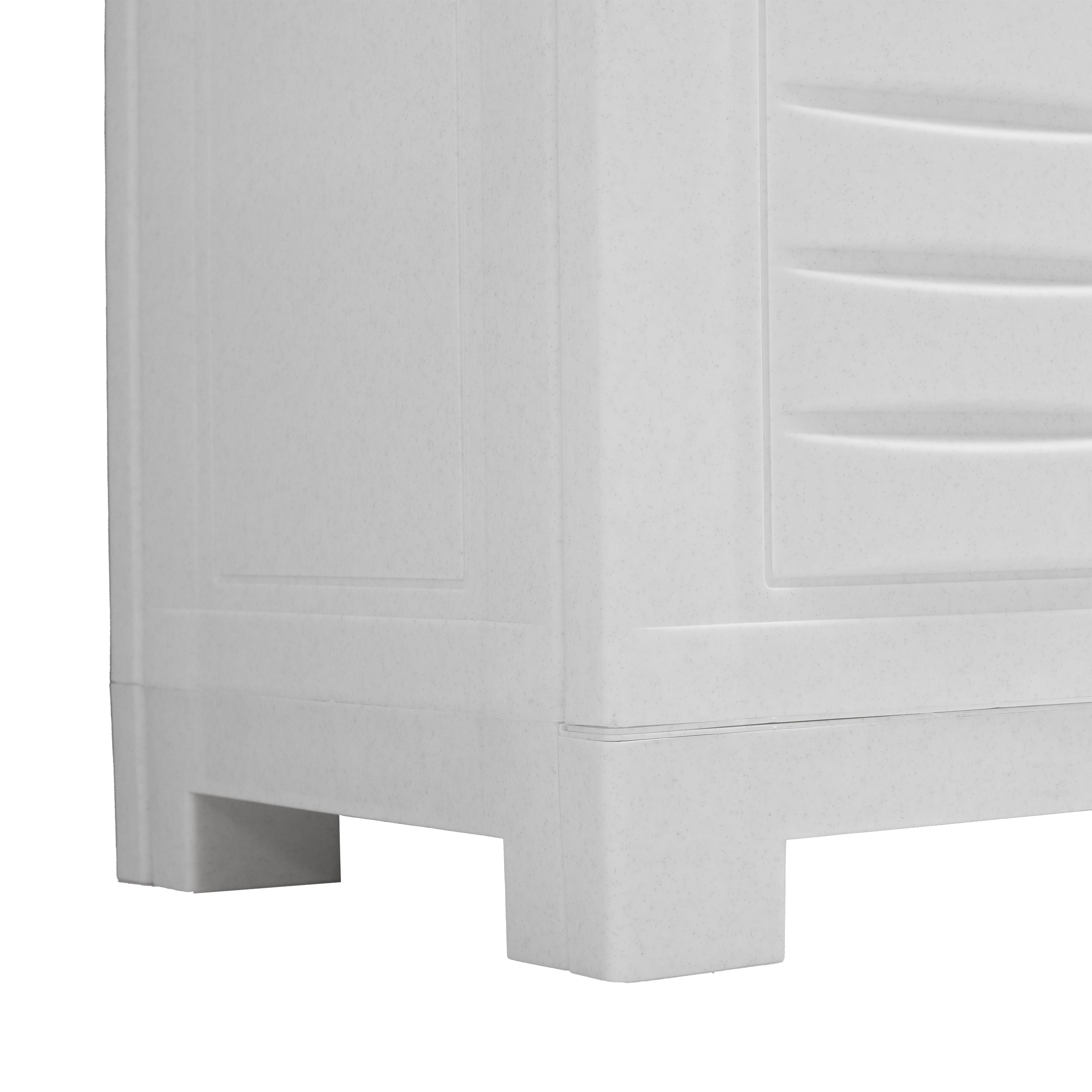 Sunnydaze Plastic Garage Storage Cabinet with Adjustable Shelf