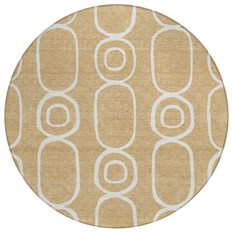 Machine Washable Indoor/ Outdoor Modern Vibe Chantille Rug