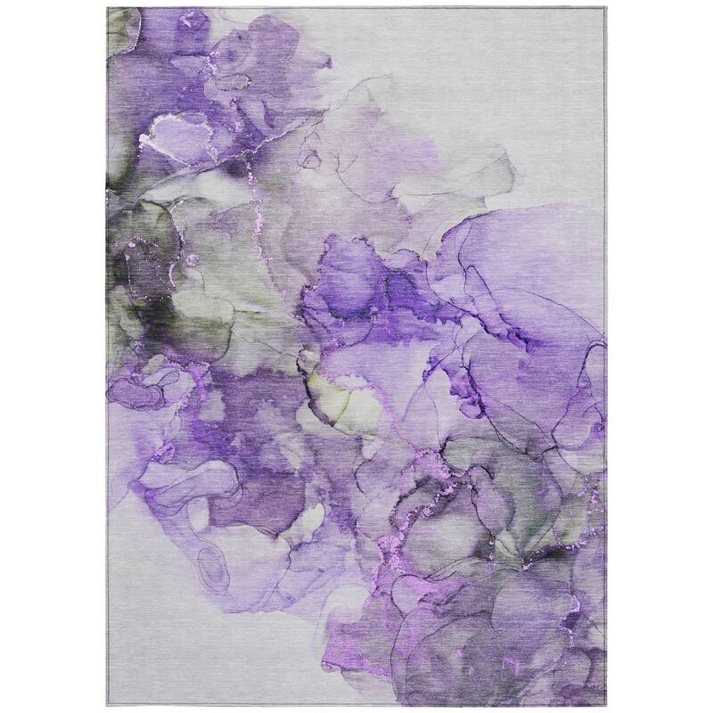 Almisi Artistic Abstract Weather Resistant Versatile Elegance Outdoor Rug