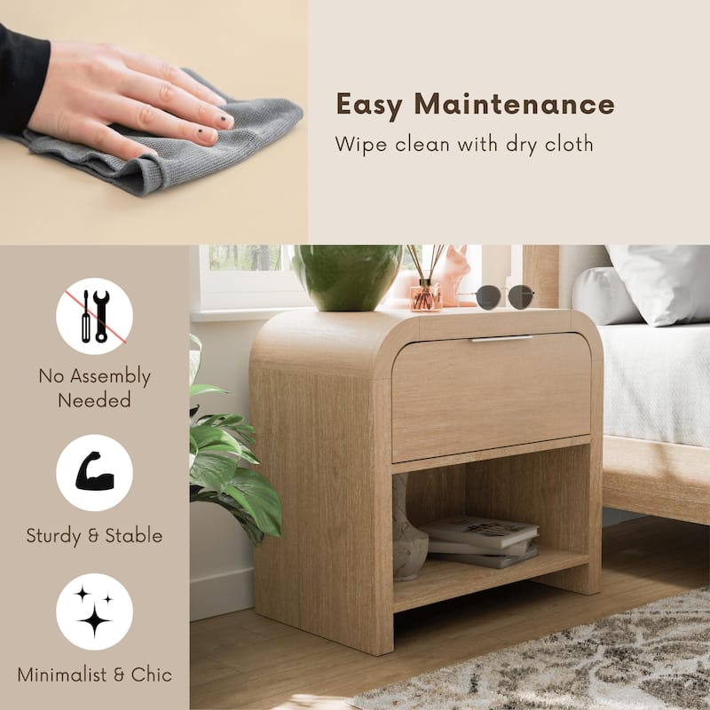 Furniture of America Elowyn 3-Piece Natural Wood Panel Bedroom Set