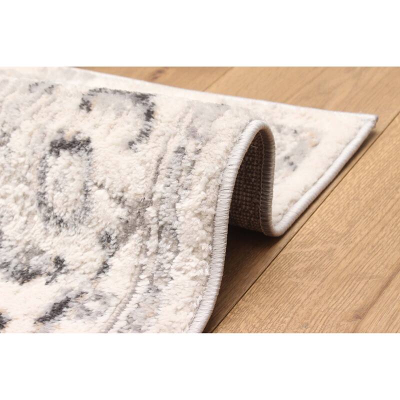 ECARPETGALLERY Machine Made Mira Grey Area Rug