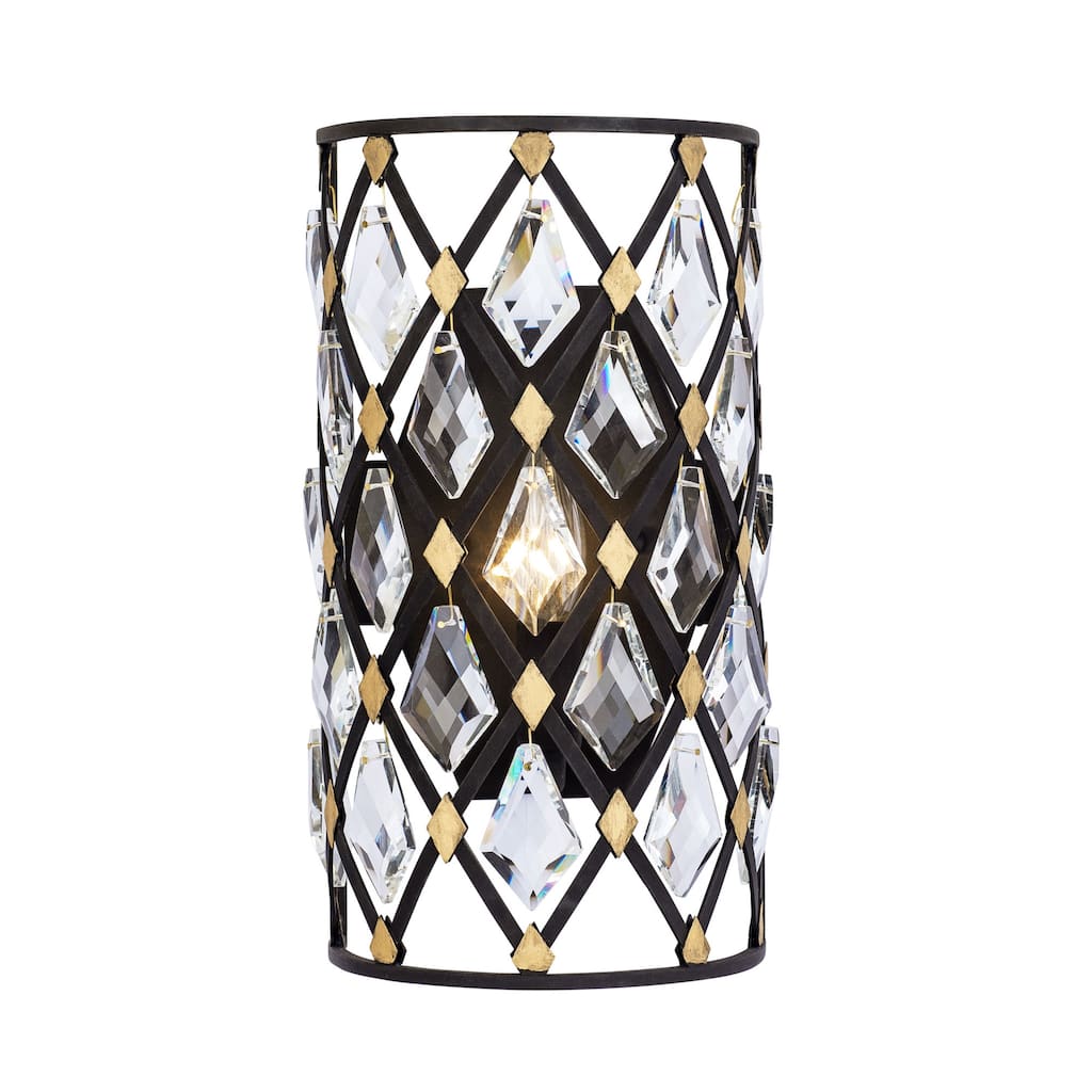 Varaluz Windsor 1-Light Crystal Sconce