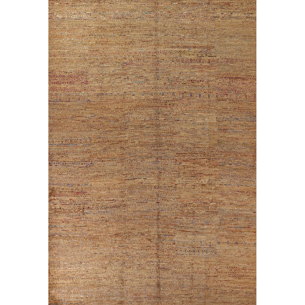 Moroccan Oriental Area Rug Handmade Jute Carpet - 9'5"x 13'4"