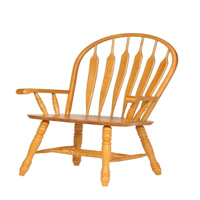 41" beige comfort dining arm chair in light oak finished
