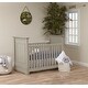 preview thumbnail 3 of 5, HomeRoots Gray Solid and Manufactured Wood Standard Three In One Convertible Crib - 56