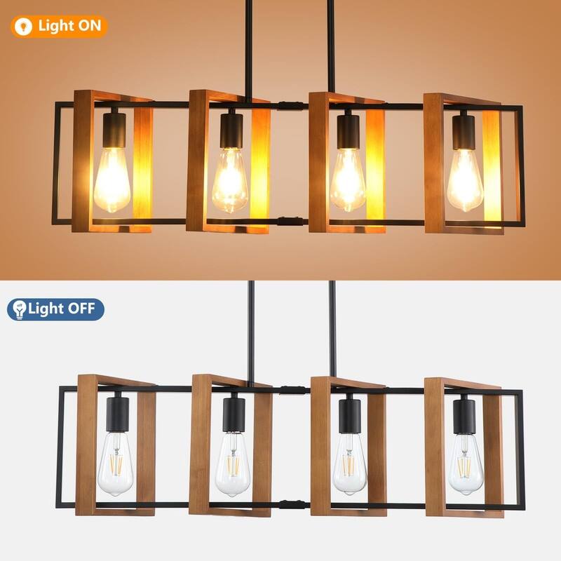 Kitchen Island Lighting Fixture, Dining Room 4 Lights Chandeliers