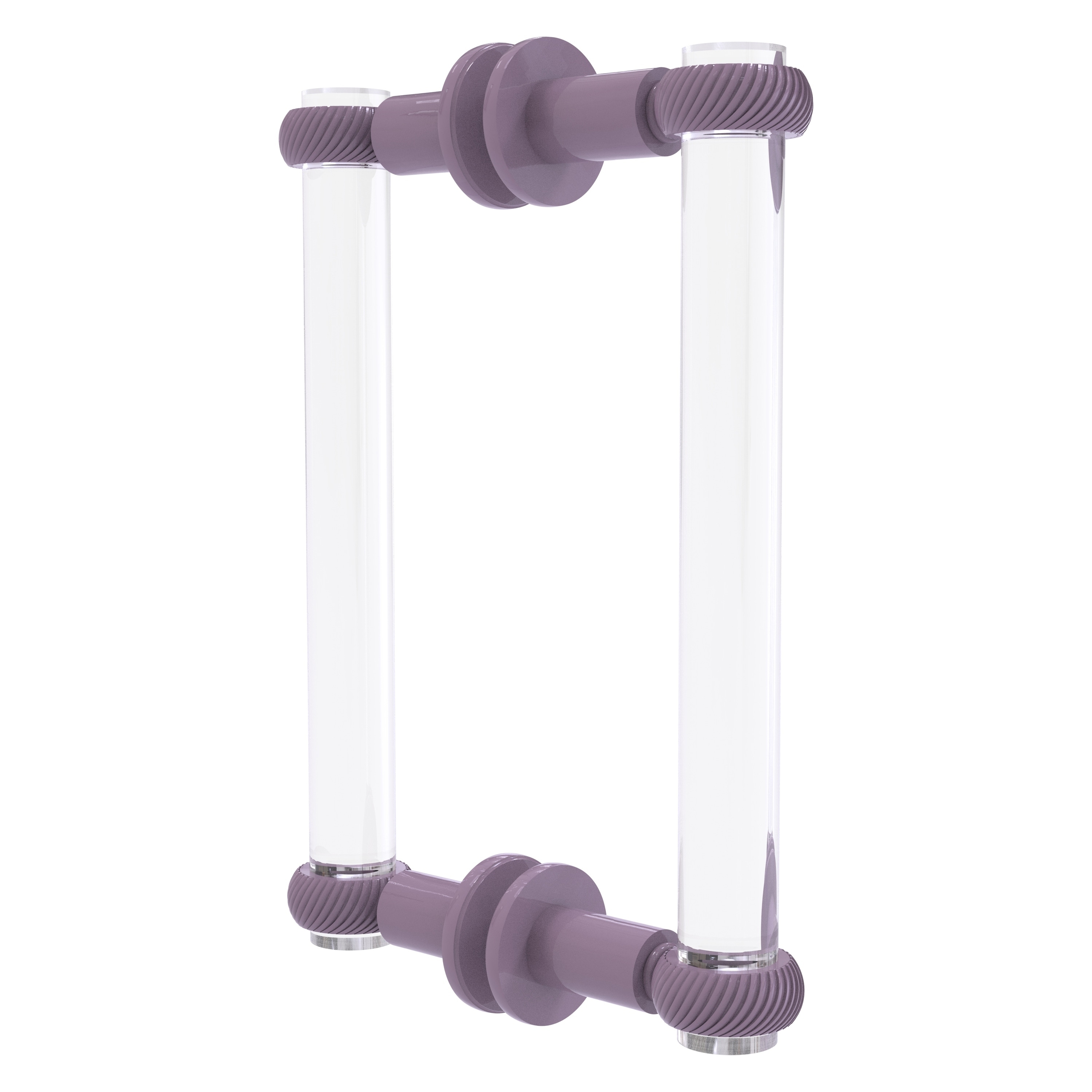 Allied Brass Clearview Collection 12 Inch Back to Back Shower Door Pull with Twisted Accents