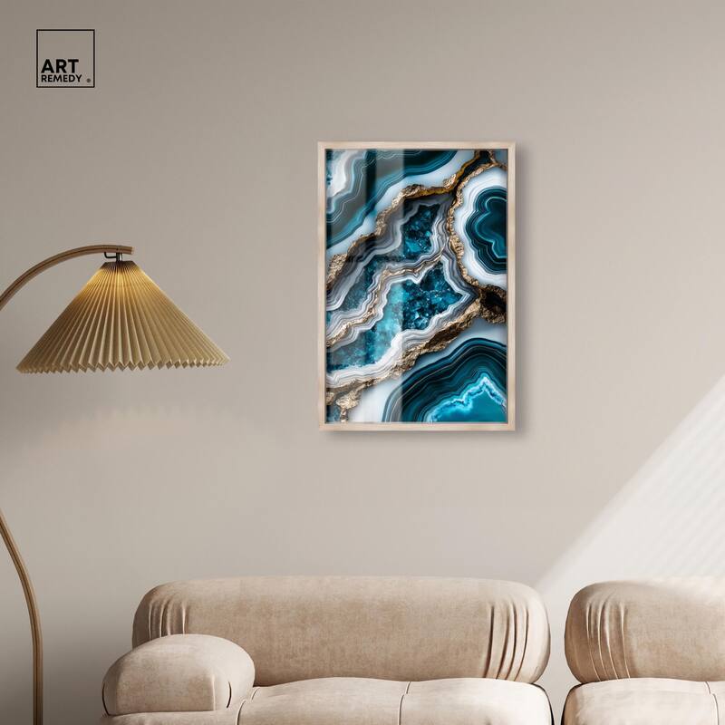 Teal Tides Treasure II Shadowbox by Art Remedy