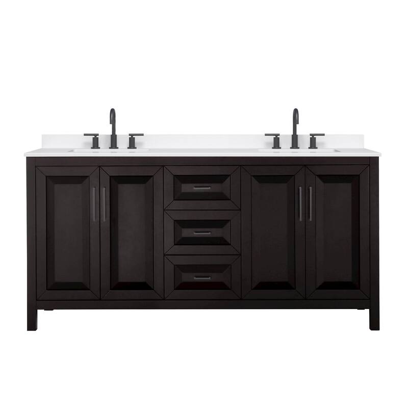 Wyndham Collection WCV252572D-QTZ-US3MXX Daria 72" Free Standing