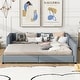 preview thumbnail 2 of 20, Nestfair Queen Size & Twin XL Size Upholstered Platform Bed Daybed