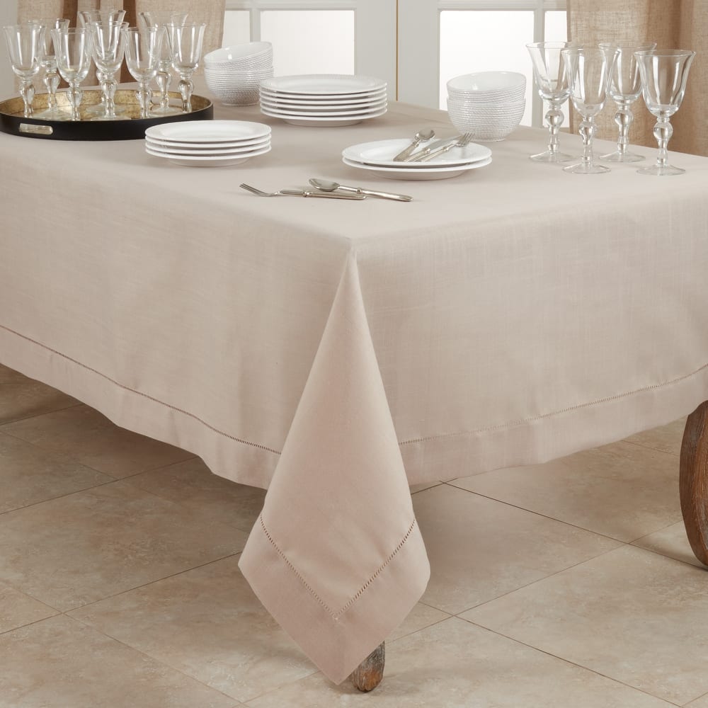Classic Hemstitch Border Tablecloth