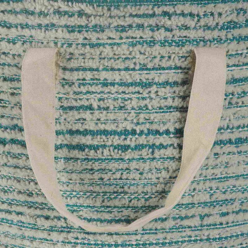 Sevita Textured Cotton Hand-Made Storage Basket - 19" x 19" x 19"