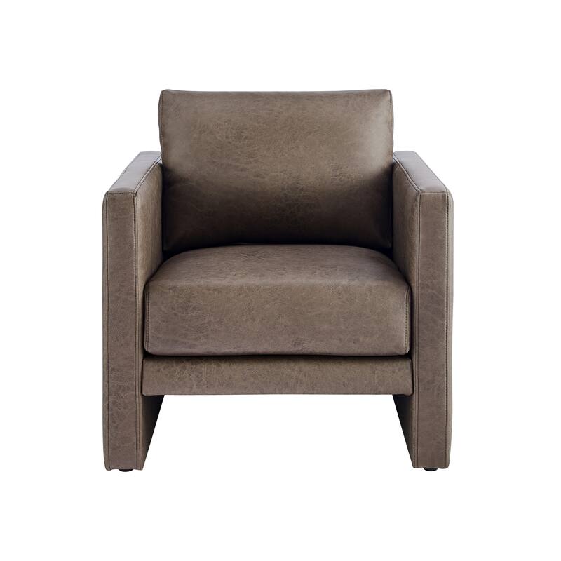 Tovara Vegan Leather Arm Chair by Greyson Living - Espresso