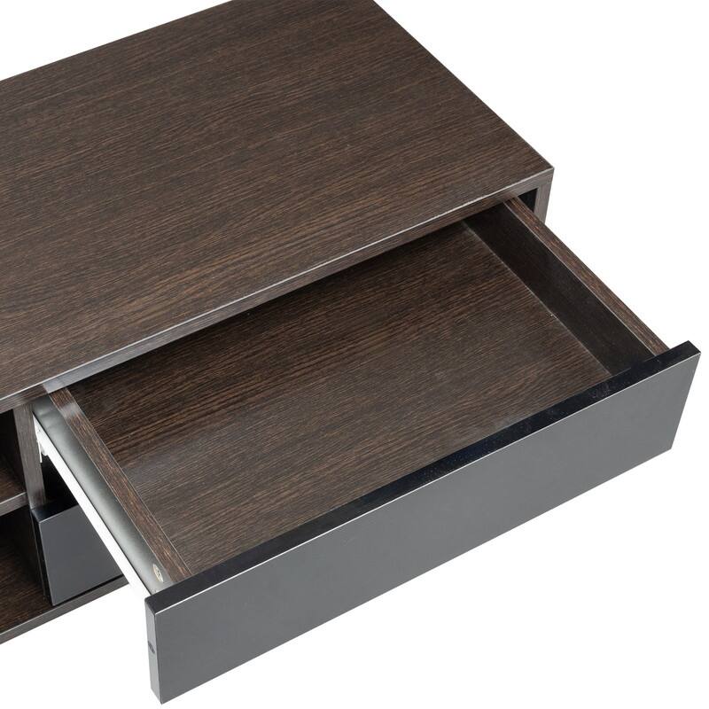 Modern TV Stand For TVs up to 65 Inches,TV Console with LED Remote Control Lights
