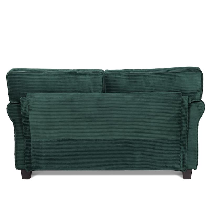 Modern 2-Seater Sofa,Padded Armrests