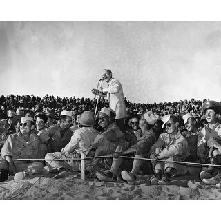 Bandleader Kay Kyser Entertaining The Troops At The Desert Training