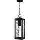 preview thumbnail 2 of 5, Balchier 1-Light Outdoor Hanging Lantern in Matte Black