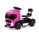 preview thumbnail 2 of 34, 6V Kids Electric Ride-on Truck with Height Adjustable Seat - 28" x 12" x 18" Pink