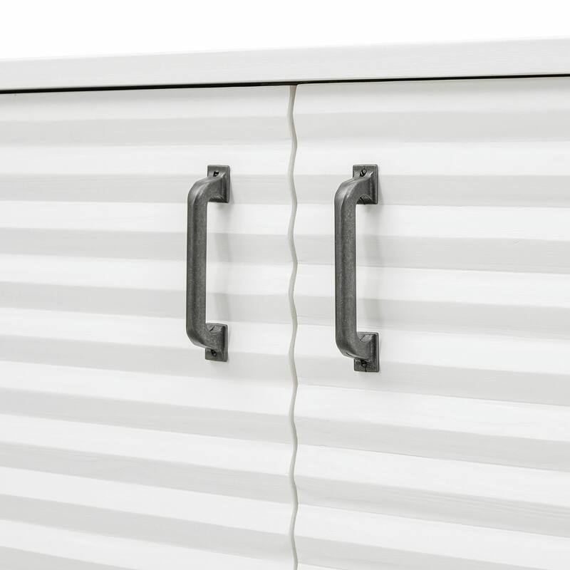 4-Door Sideboard with Large Storage and Adjustable Shelves