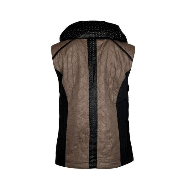 Shop Montanaco Vest Womens Carbon Zipper Faux Leather Free