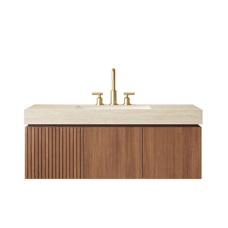 Mondern Floating Bathroom Vanity with 3 Pre-drilled Faucet Holes