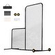 preview thumbnail 1 of 33, Screen Baseball for Batting Cage Heavy Duty Pitching Net for Pitchers Protection L-type heavy duty with wheels 7*7 feet