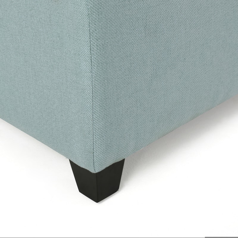 Modern 50'' Storage Bench with Wood Legs for End of Bed, Entryway