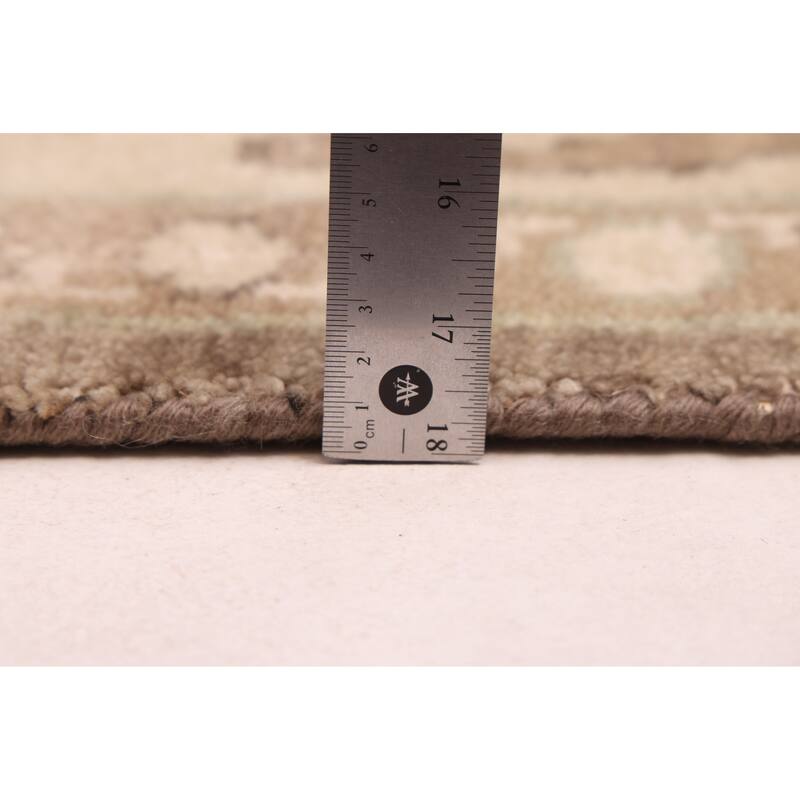 ECARPETGALLERY Hand-knotted Jules Serapi Brown, Taupe Wool Rug - 8'0 x 10'0