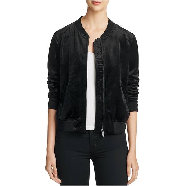 Shop Sanctuary Clothing Womens Velvet Bomber Jacket Black Large