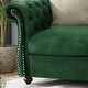 preview thumbnail 6 of 21, Somerville Polyester Chesterfield Loveseat by Christopher Knight Home