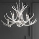preview thumbnail 31 of 37, Apollo Adjustable Resin Antler 5-Light LED Chandelier, by JONATHAN Y - 30"