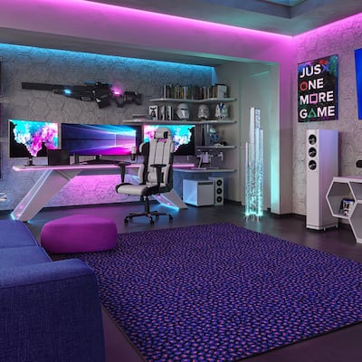 Afterglow Fluorescent Nylon Area Rug