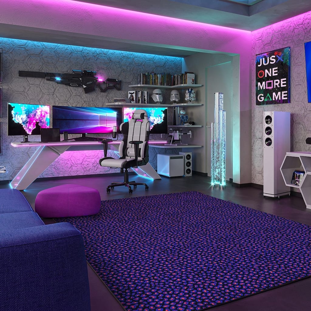 Afterglow Fluorescent Nylon Area Rug