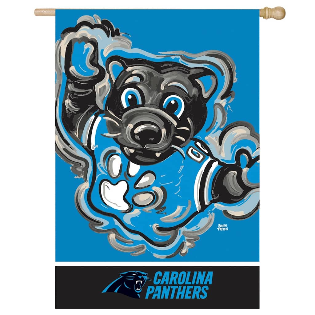 Carolina Panthers, Suede House Size Justin Patten