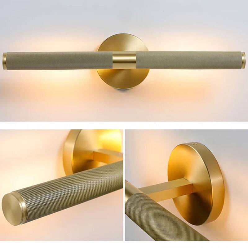 KAYLA Modern Wall Sconces, Brass Wall Mounted Lights, Bathroom Wall Picture Light for Living Room, Indoor Sconce Lighting