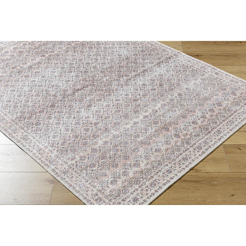 Livabliss Vinny Washable Traditional Area Rug