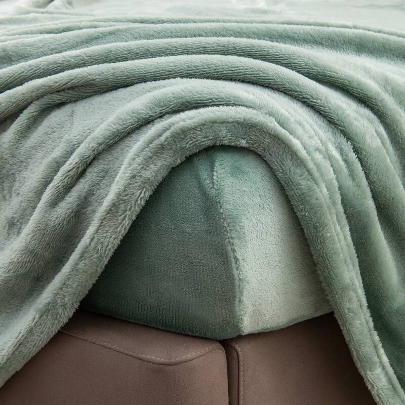 Great Bay Home Extra Soft Cozy Velvet Plush Solid Bed Sheet Set