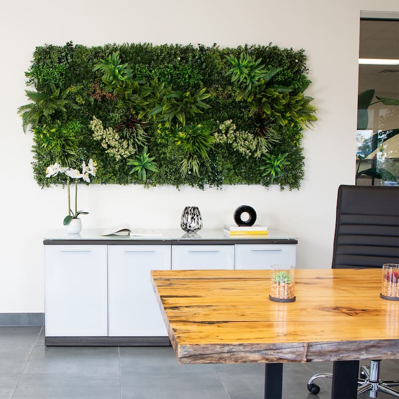 Amazon Rainforest Artificial Living Wall Panel - 40" - Green
