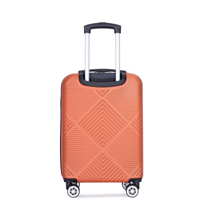 4-piece ABS lightweight suitcase, 14 inch makeup box, aircraft wheels (14/20/24/28)