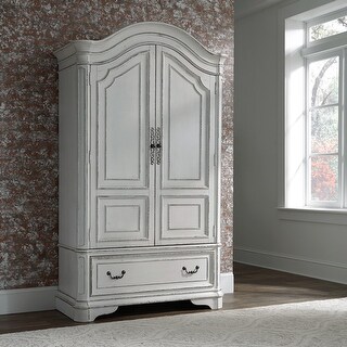 Magnolia Manor Antique White  Armoire