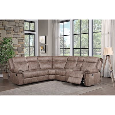 Everwell Sectional Sofa with 2 Cup Holder