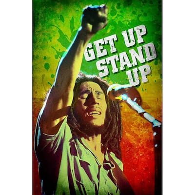 Bob Marley Get Up Stand Up Music Reggae Art Poster - 24 x 36 Inch