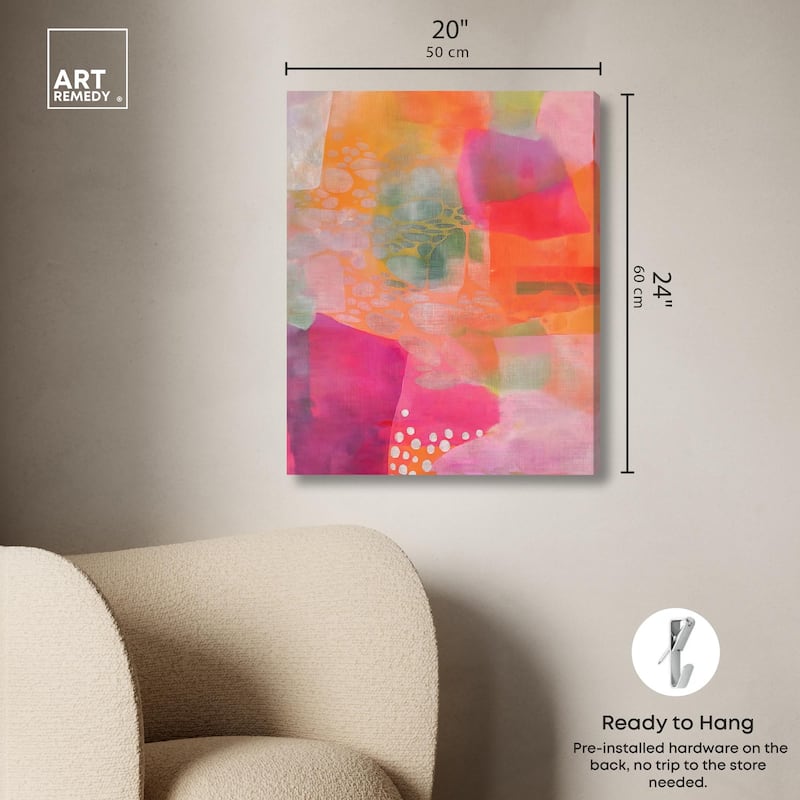 Garnet Gleam II Canvas by Art Remedy, Gallery Wrapped