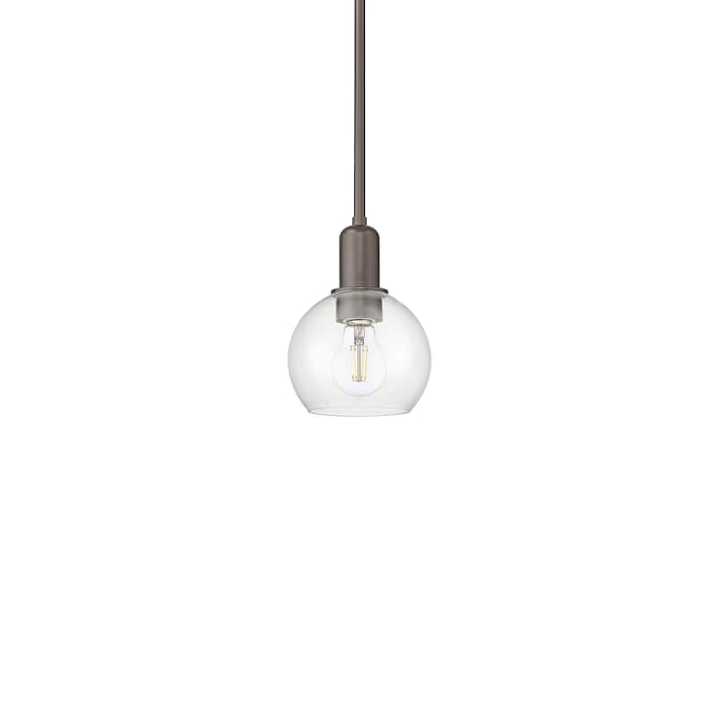 Innovations Lighting 716-1S-9-6 Athens Pendant Athens 6" Wide Mini - Oil Rubbed Bronze / Clear