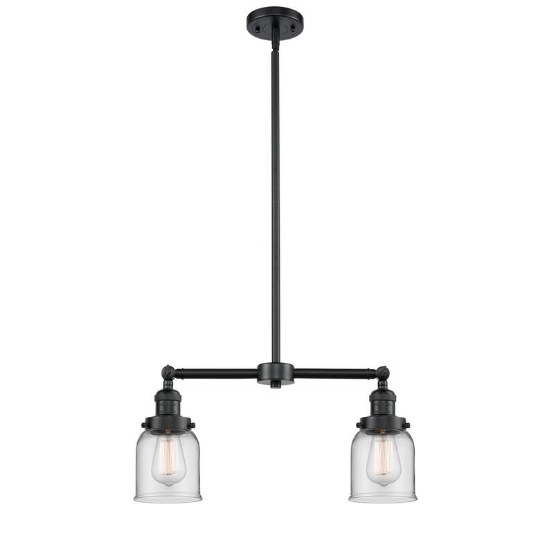 Innovations Lighting Small Bell 2 Light 21" Wide Linear Chandelier