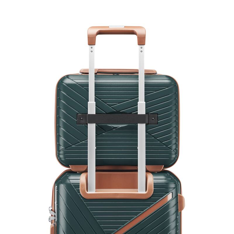 Stylish Lightweight Luggage 4-Piece Set with Expandable Space and Spinner Wheels for Planes and Travel