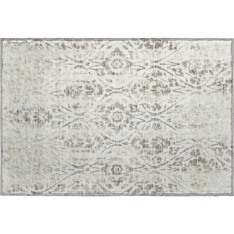 Premium Washable Super Soft Floral Damask Mayfield Rug