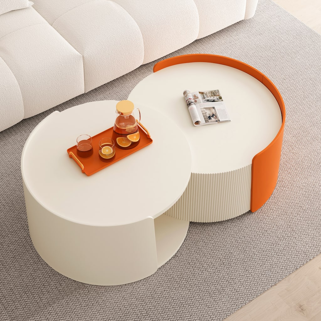 Nesting Table Charming Coffee Table Set of 2 Center Table