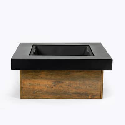 36-Inch Iron Wood-Burning Fire Pit Table