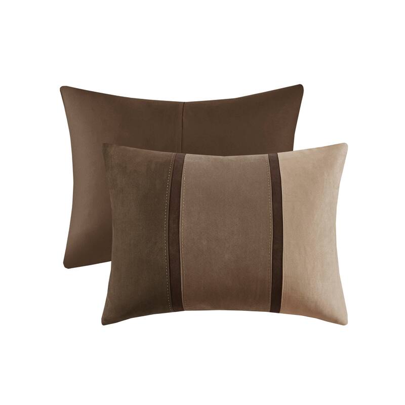 Madison Park Hanover 7 Piece Faux Suede Comforter Set